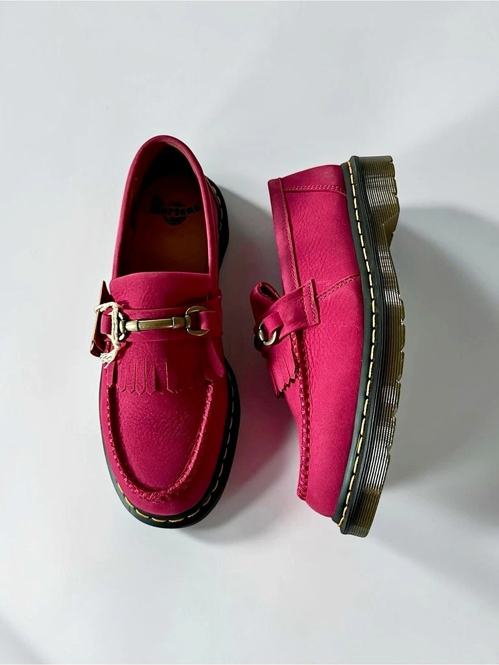 Dr. Martens Aurian Snaffle Pink Loafers Size 11